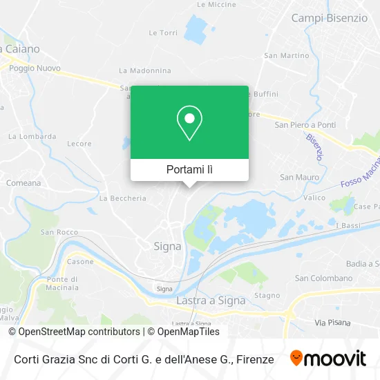 Mappa Corti Grazia Snc di Corti G. e dell'Anese G.