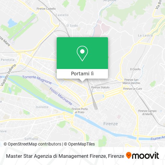 Mappa Master Star Agenzia di Management Firenze