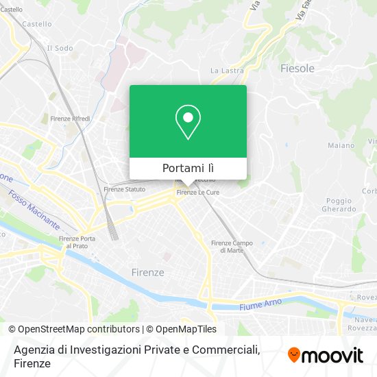 Mappa Agenzia di Investigazioni Private e Commerciali