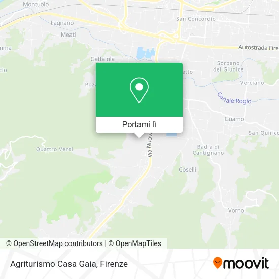 Mappa Agriturismo Casa Gaia