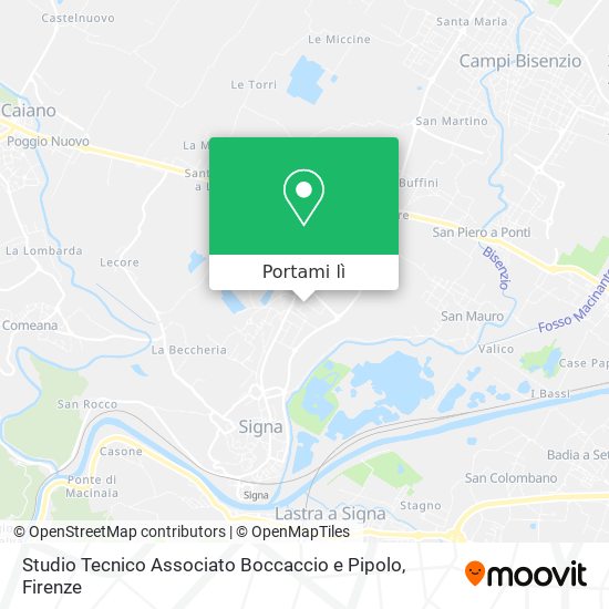 Mappa Studio Tecnico Associato Boccaccio e Pipolo