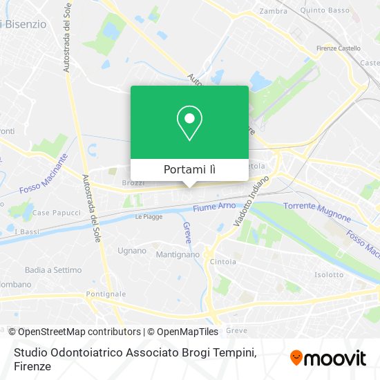 Mappa Studio Odontoiatrico Associato Brogi Tempini