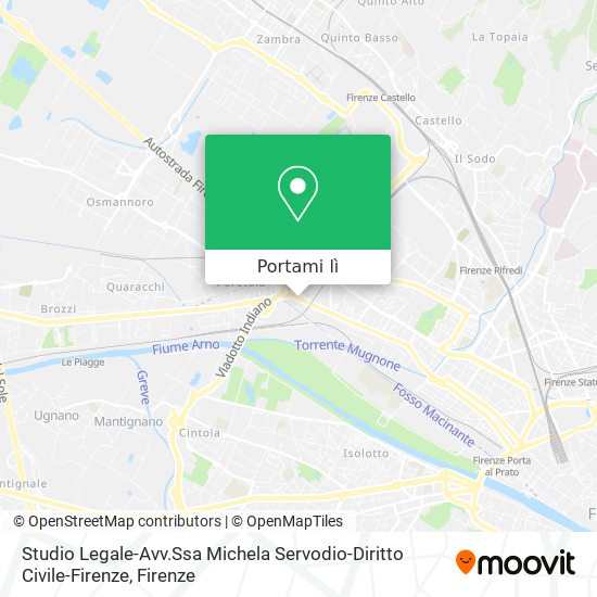 Mappa Studio Legale-Avv.Ssa Michela Servodio-Diritto Civile-Firenze