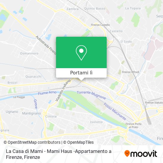 Mappa La Casa di Mami - Mami Haus -Appartamento a Firenze