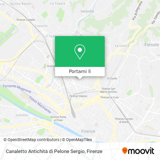 Mappa Canaletto Antichità di Pelone Sergio