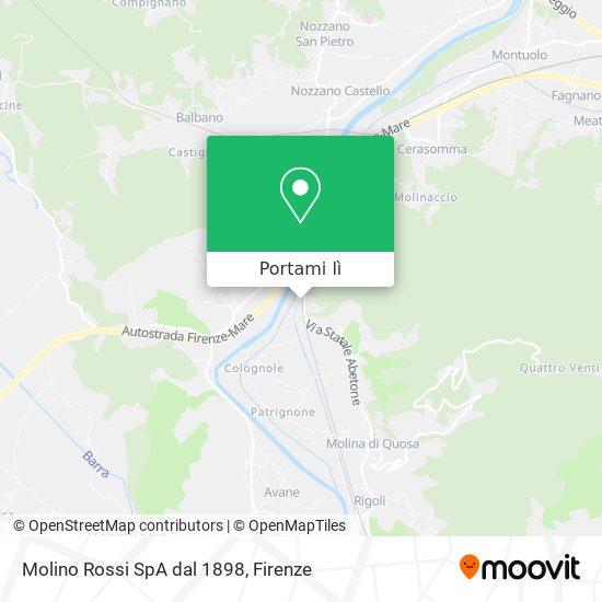 Mappa Molino Rossi SpA dal 1898