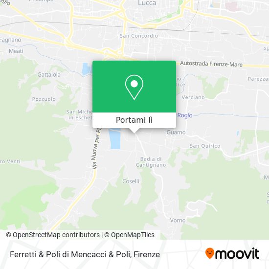 Mappa Ferretti & Poli di Mencacci & Poli
