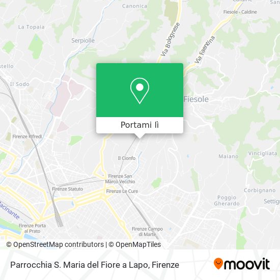 Mappa Parrocchia S. Maria del Fiore a Lapo