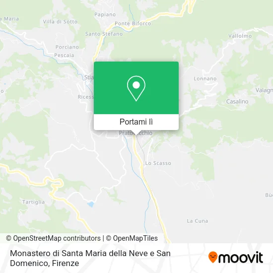Mappa Monastero di Santa Maria della Neve e San Domenico