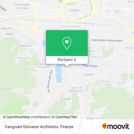 Mappa Carignani Giovanni Architetto