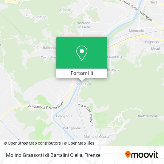 Mappa Molino Grassotti di Bartalini Clelia