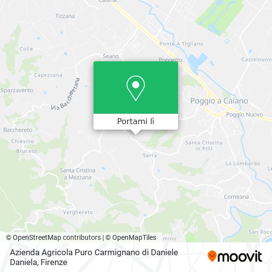 Mappa Azienda Agricola Puro Carmignano di Daniele Daniela