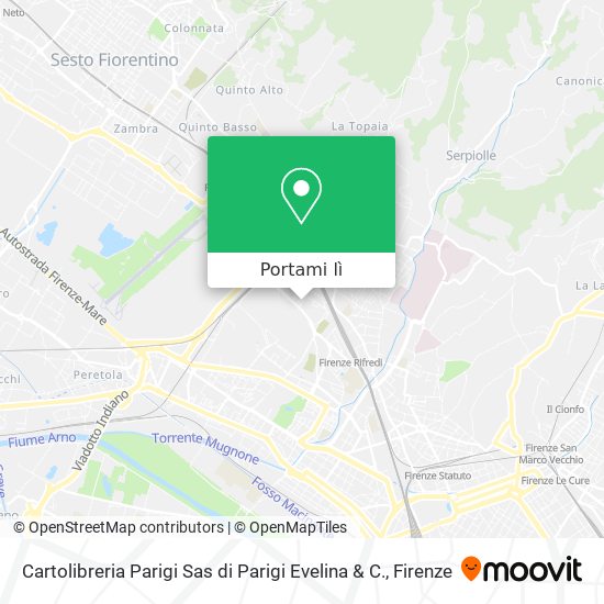 Mappa Cartolibreria Parigi Sas di Parigi Evelina & C.