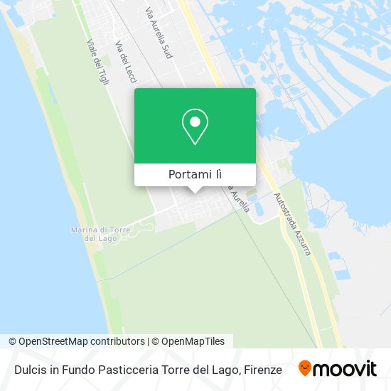 Mappa Dulcis in Fundo Pasticceria Torre del Lago