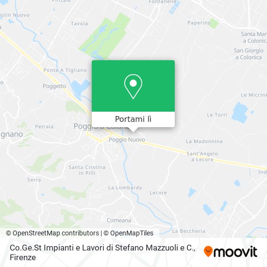 Mappa Co.Ge.St Impianti e Lavori di Stefano Mazzuoli e C.