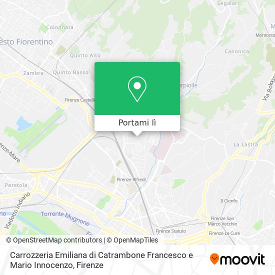 Mappa Carrozzeria Emiliana di Catrambone Francesco e Mario Innocenzo