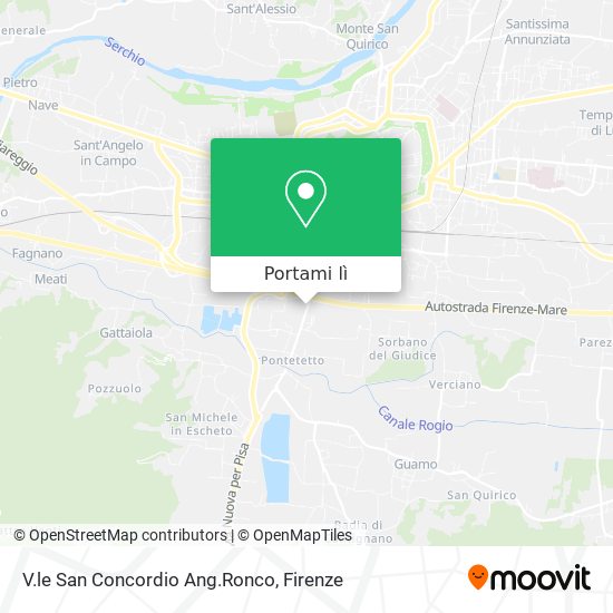 Mappa V.le San Concordio Ang.Ronco