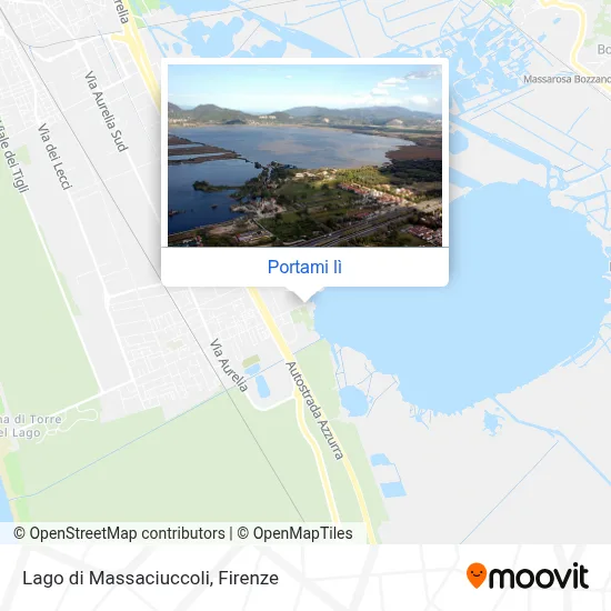 Mappa Lago di Massaciuccoli