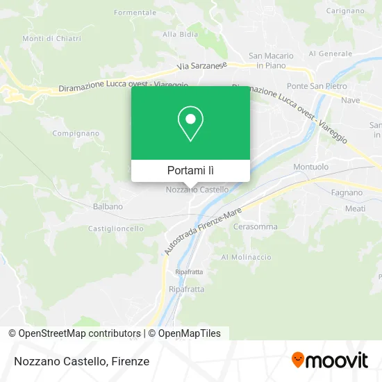 Mappa Nozzano Castello