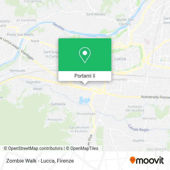 Mappa Zombie Walk - Lucca