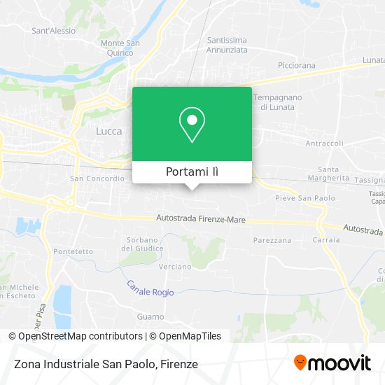 Mappa Zona Industriale San Paolo