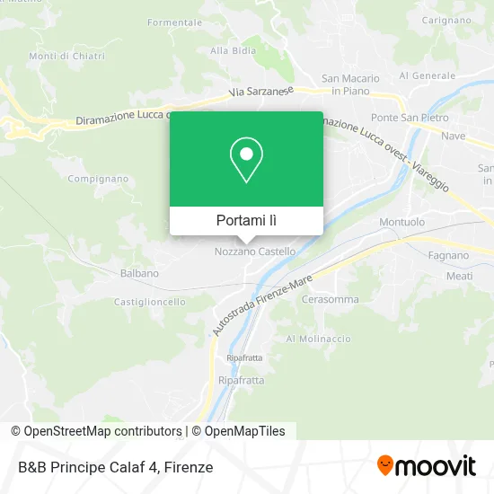 Mappa B&B Principe Calaf 4