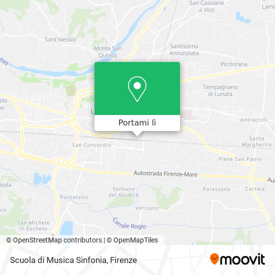 Mappa Scuola di Musica Sinfonia