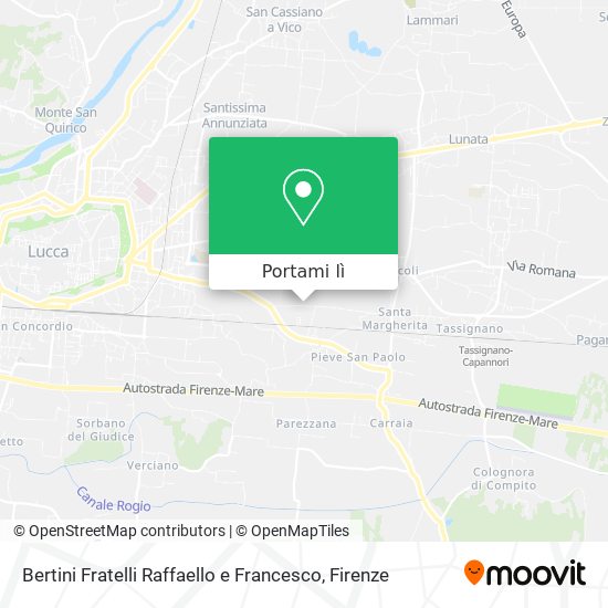Mappa Bertini Fratelli Raffaello e Francesco