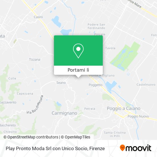 Mappa Play Pronto Moda Srl con Unico Socio