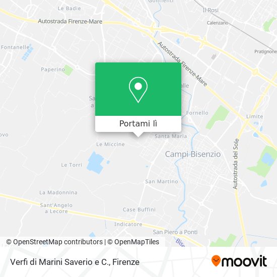 Mappa Verfi di Marini Saverio e C.