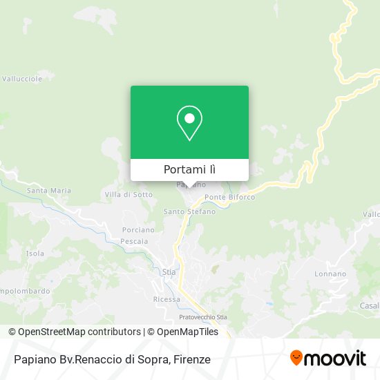 Mappa Papiano Bv.Renaccio di Sopra