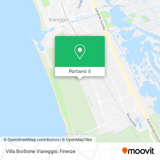 Mappa Villa Borbone Viareggio