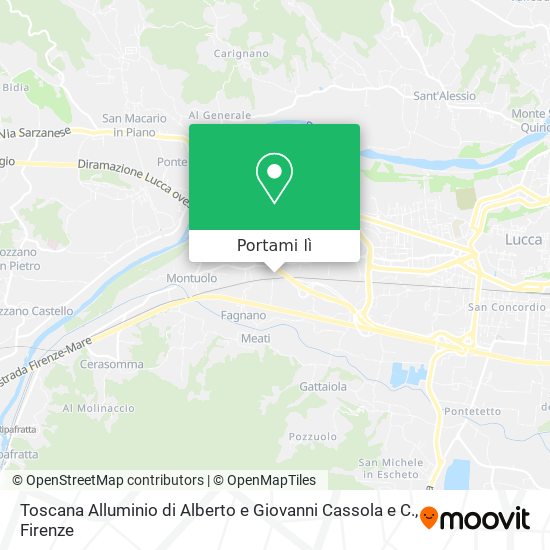 Mappa Toscana Alluminio di Alberto e Giovanni Cassola e C.