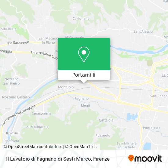 Mappa Il Lavatoio di Fagnano di Sesti Marco