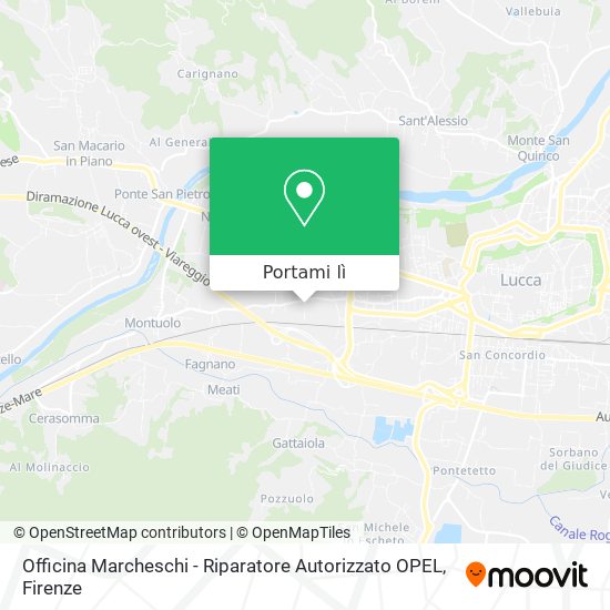 Mappa Officina Marcheschi - Riparatore Autorizzato OPEL