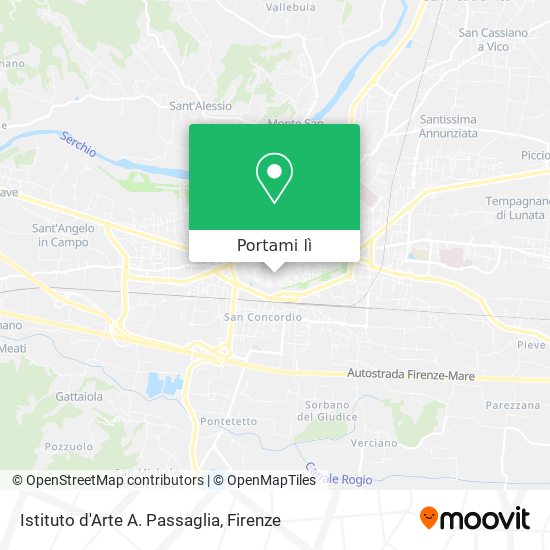 Mappa Istituto d'Arte A. Passaglia