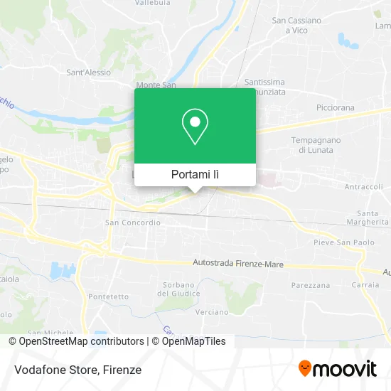 Mappa Vodafone Store