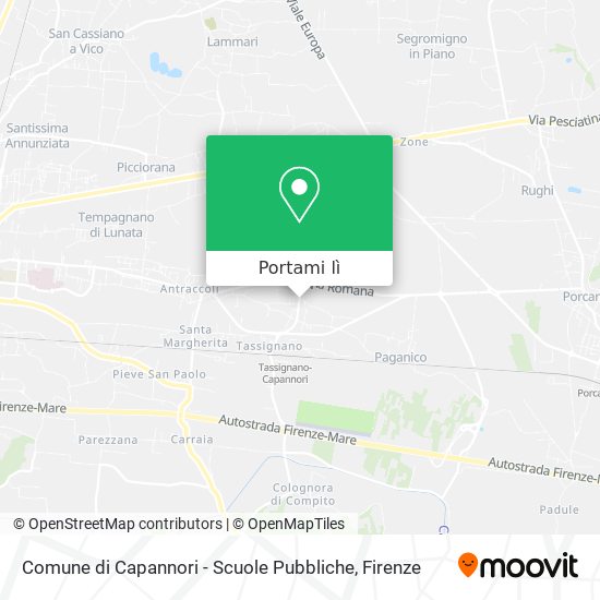 Mappa Comune di Capannori - Scuole Pubbliche