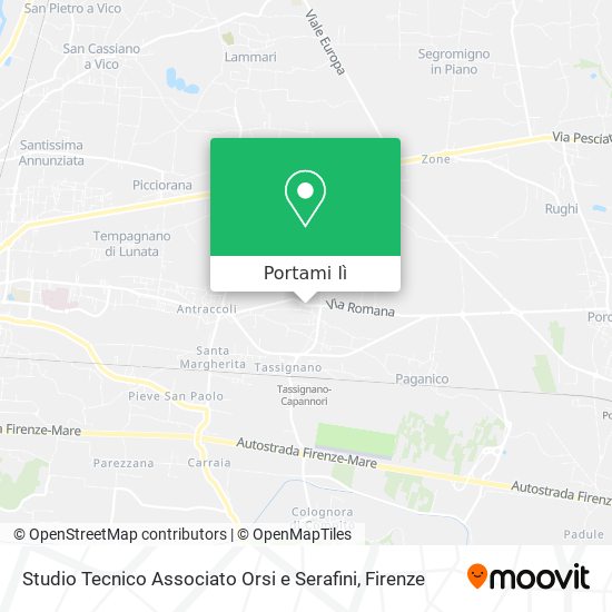 Mappa Studio Tecnico Associato Orsi e Serafini
