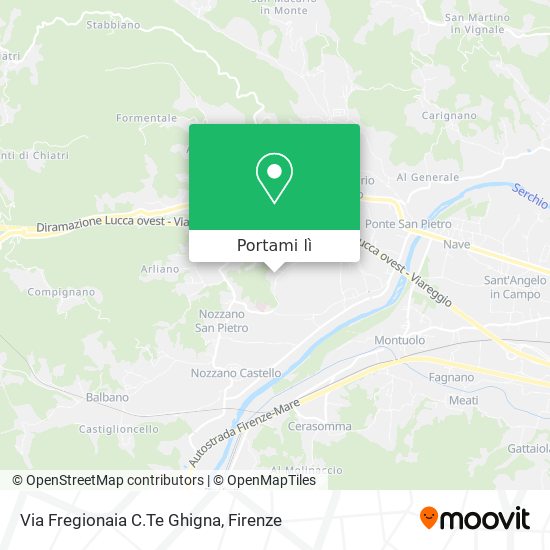 Mappa Via Fregionaia C.Te Ghigna