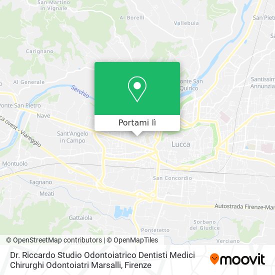Mappa Dr. Riccardo Studio Odontoiatrico Dentisti Medici Chirurghi Odontoiatri Marsalli