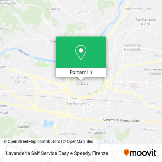 Mappa Lavanderia Self Service Easy e Speedy