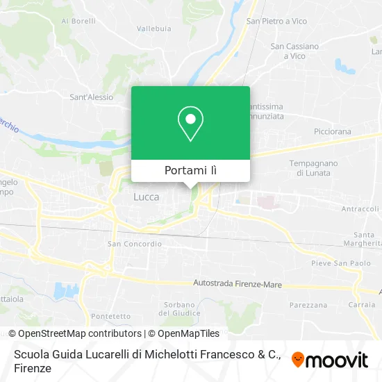 Mappa Scuola Guida Lucarelli di Michelotti Francesco & C.