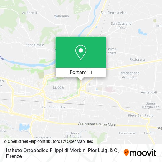 Mappa Istituto Ortopedico Filippi di Morbini Pier Luigi & C.