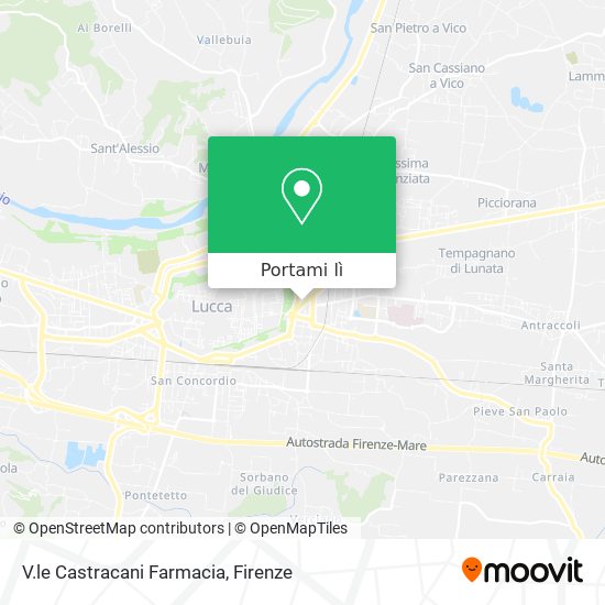 Mappa V.le Castracani Farmacia