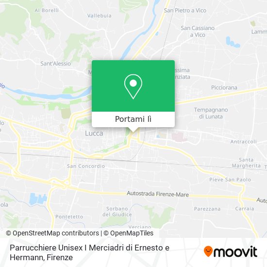 Mappa Parrucchiere Unisex I Merciadri di Ernesto e Hermann