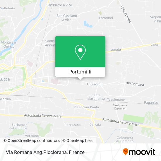 Mappa Via Romana Ang.Picciorana
