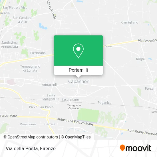 Mappa Via della Posta