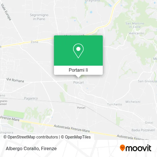 Mappa Albergo Corallo