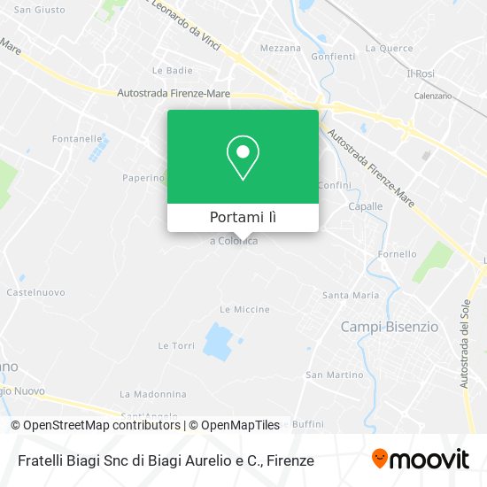 Mappa Fratelli Biagi Snc di Biagi Aurelio e C.